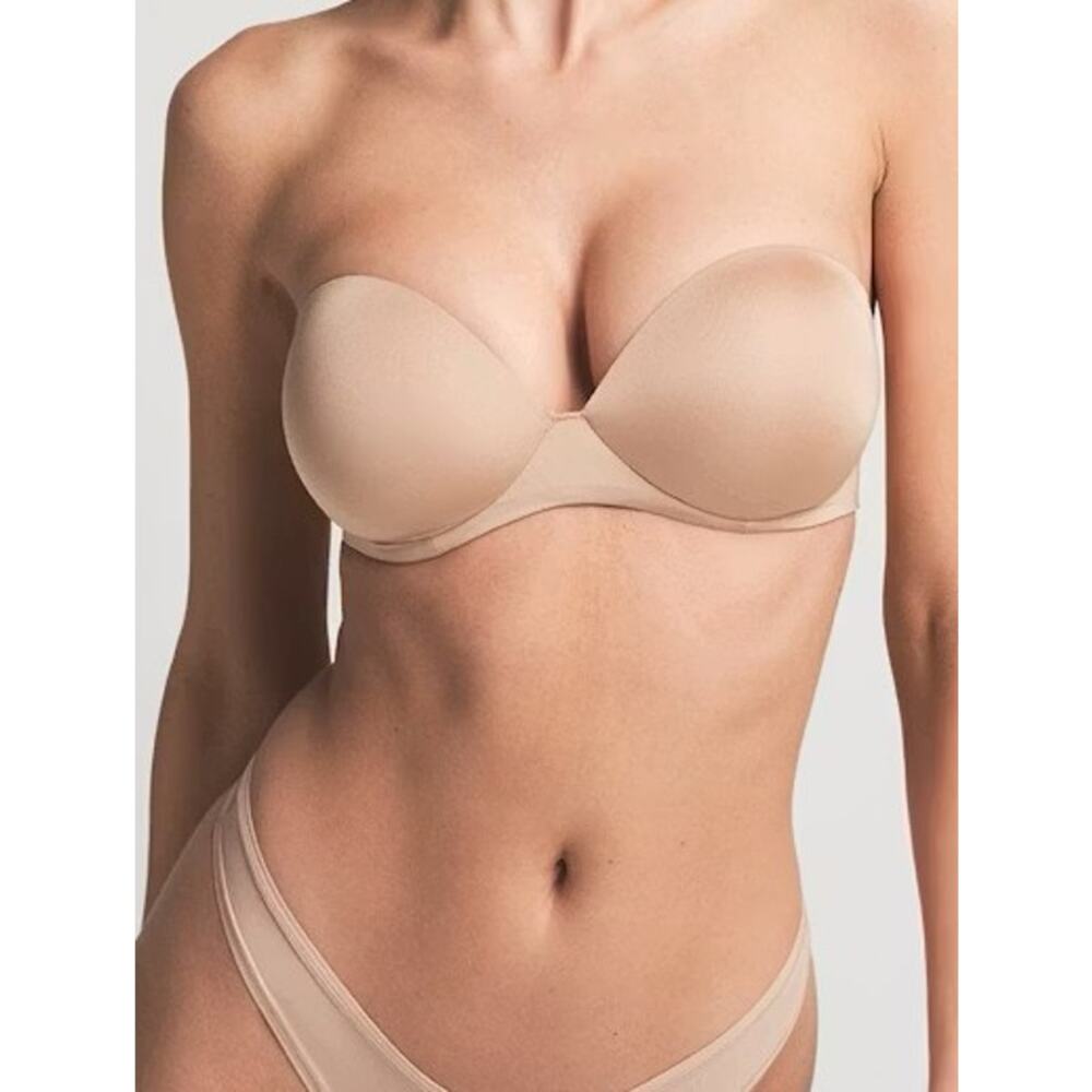 SKIMS Ultimate Strapless Push-Up Bra Clay 30A NWT Convertible - Picture 2 of 8